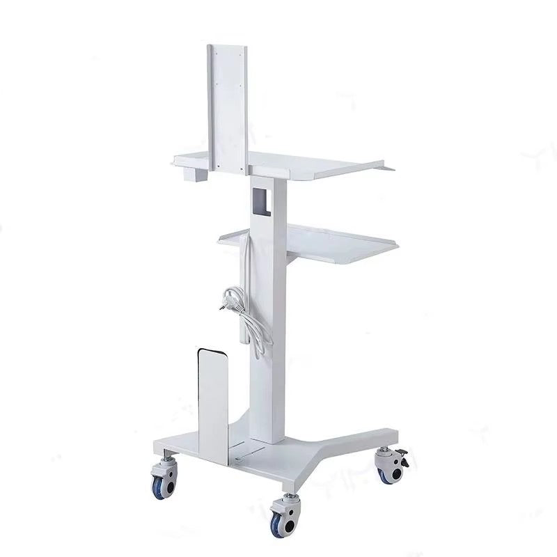 Dental Mobile Workstation Adjustable Medical Trolley For Oral Scanner Laptop  Hospital Equipment 4