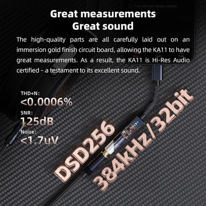 FiiO JadeAudio KA11 Titanium USB DAC AMP Hi Res Audio Dongle Type C To 35mm Adapter For Android IOS 3