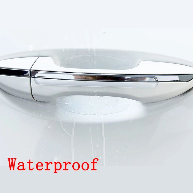 Car Door Handle Bowl Scratch Protectors  Invisible Transparent Stickers AntiCollision Silicone Prot 3