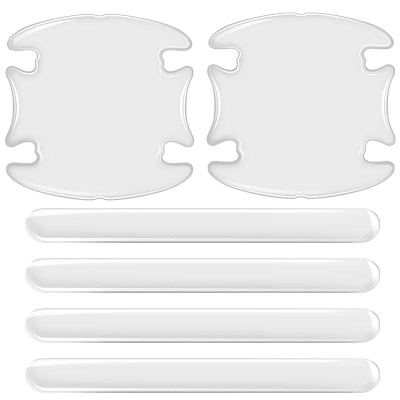 Car Door Handle Bowl Scratch Protectors  Invisible Transparent Stickers AntiCollision Silicone Prot 5