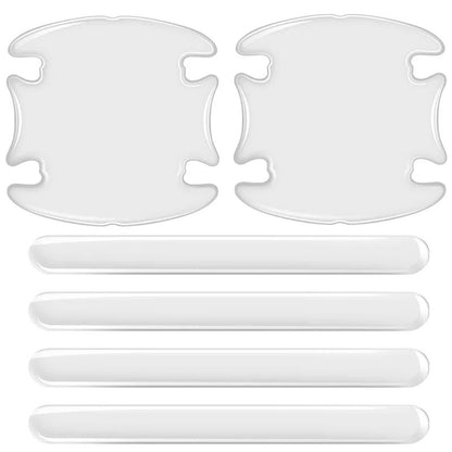 Car Door Handle Bowl Scratch Protectors  Invisible Transparent Stickers AntiCollision Silicone Prot 5