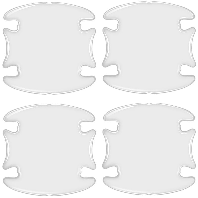 Car Door Handle Bowl Scratch Protectors  Invisible Transparent Stickers AntiCollision Silicone Prot 7