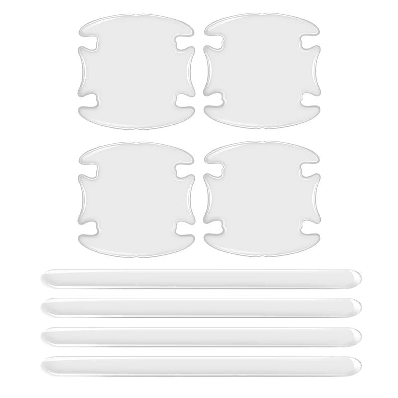 Car Door Handle Bowl Scratch Protectors  Invisible Transparent Stickers AntiCollision Silicone Prot 8