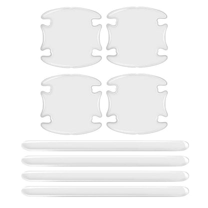 Car Door Handle Bowl Scratch Protectors  Invisible Transparent Stickers AntiCollision Silicone Prot 8