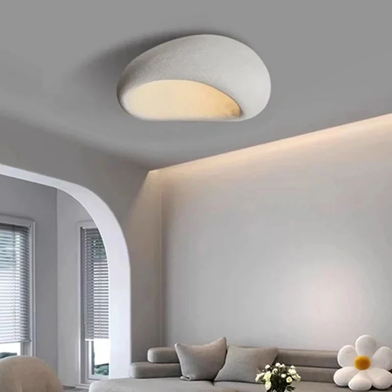 Ceiling Lamp LED Hand Knitted Resin Light Fixture for Living Room, Dining Room, Bedroom, Home Decor