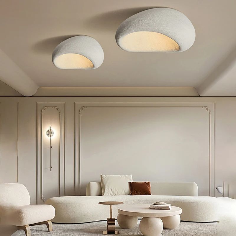 Ceiling Lamp LED Hand Knitted Resin Light Fixture For Living Room Dining Room Bedroom Home Decor 2