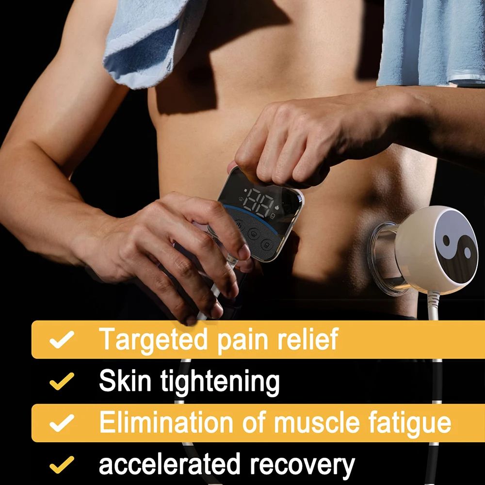 Electric Cupping Massager Smart Vacuum Cupping With Visual Remote Control Heated Suction Cable Pull 5