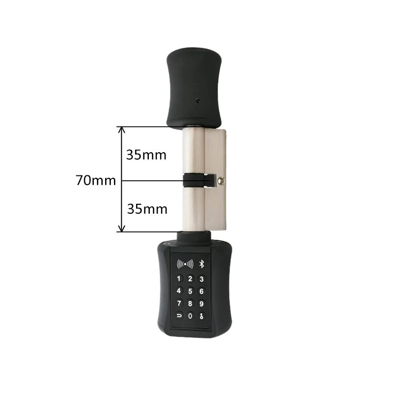 TTLock Bluetooth Smart Cylinder Lock WiFi Smart Security Lock APP Keypad Code RFID Card Keyless Ent 7