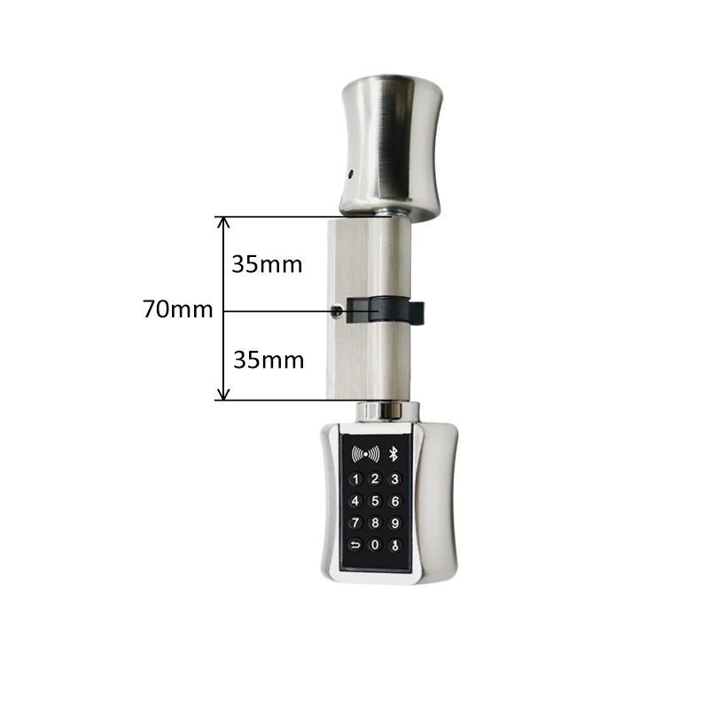 TTLock Bluetooth Smart Cylinder Lock WiFi Smart Security Lock APP Keypad Code RFID Card Keyless Ent 11