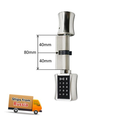 TTLock Bluetooth Smart Cylinder Lock WiFi Smart Security Lock APP Keypad Code RFID Card Keyless Ent 12