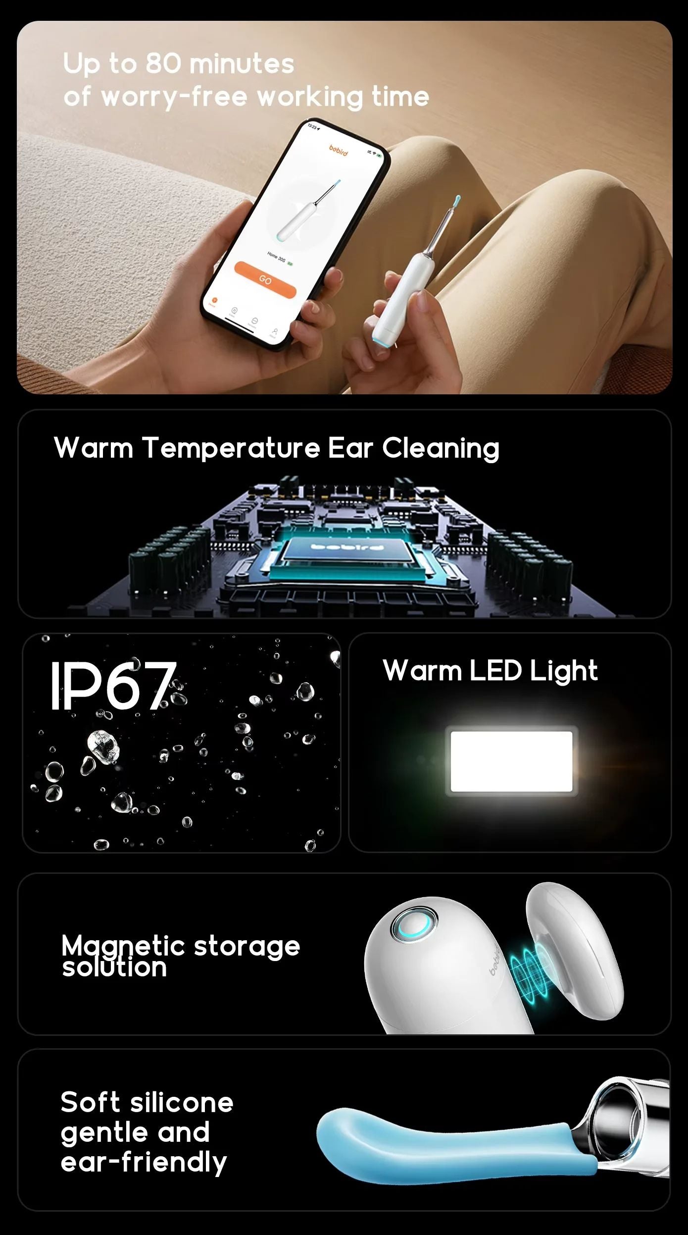 Visual Ear Wax Remover Family Ear Care Assistant Kit For Children Elderly  Lover Camera  UV Sterili 3