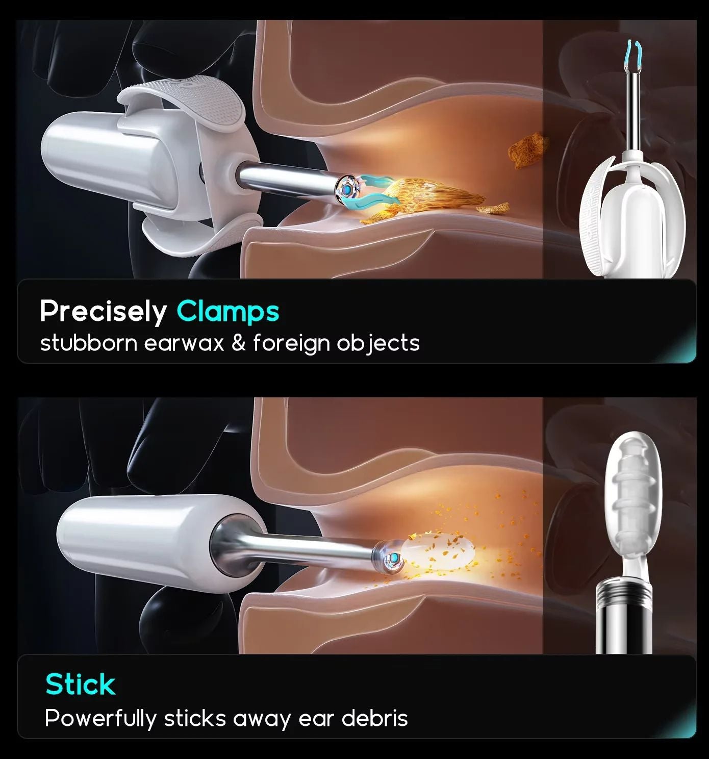 Visual Ear Wax Remover Family Ear Care Assistant Kit For Children Elderly  Lover Camera  UV Sterili 5
