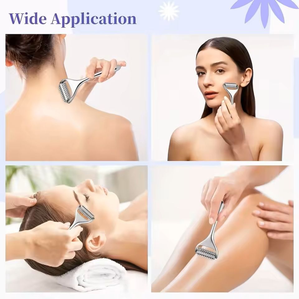 Stainless Steel Ice Roller And Face Massager Set 1
