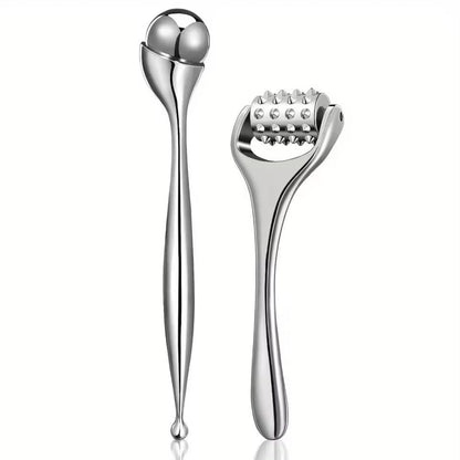 Stainless Steel Ice Roller and Face Massager Set
