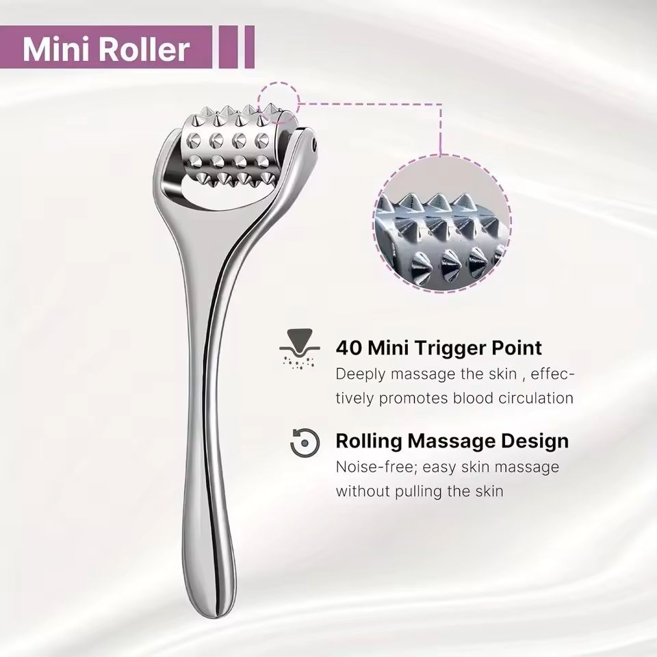 Stainless Steel Ice Roller And Face Massager Set 5