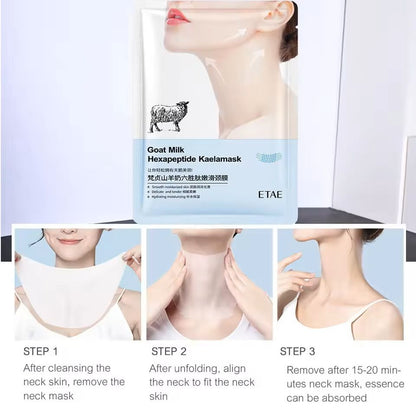 Goat Milk Collagen Neck Mask Set With Peptides And Firming Formula 4