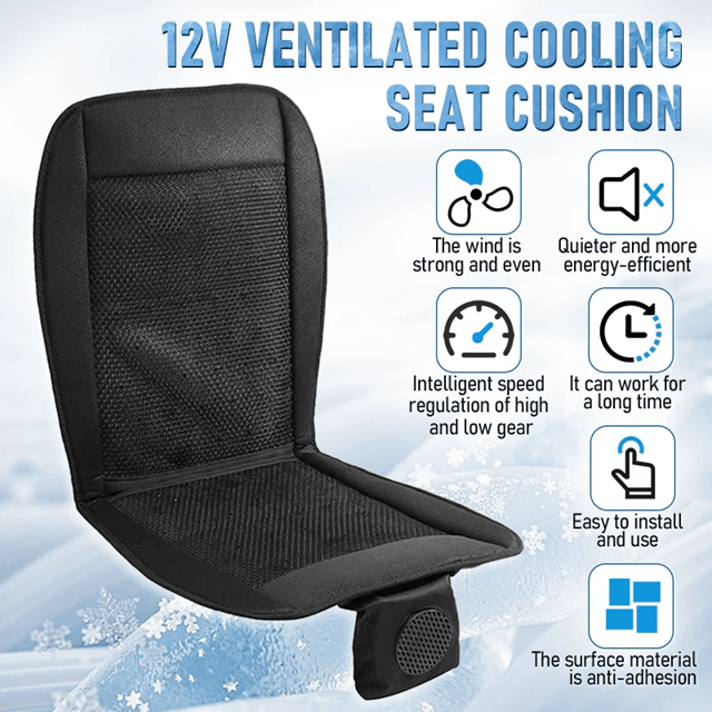 CoolDrive 12V Car Seat Cooling Cushion  Ventilated Summer Comfort With 8 Fan Airflow 2