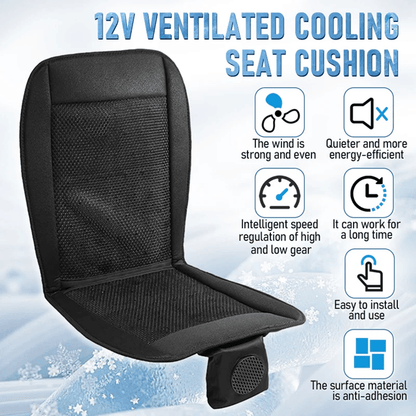 CoolDrive 12V Car Seat Cooling Cushion  Ventilated Summer Comfort With 8 Fan Airflow 2