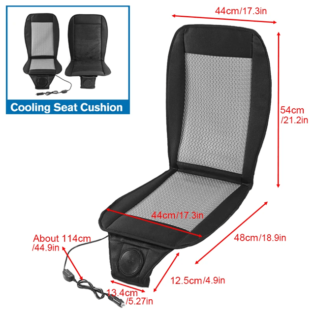 CoolDrive 12V Car Seat Cooling Cushion  Ventilated Summer Comfort With 8 Fan Airflow 4