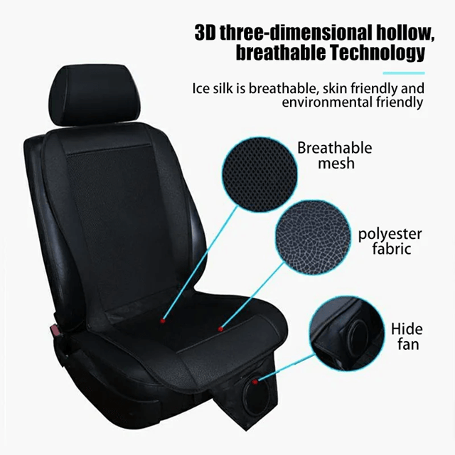 CoolDrive 12V Car Seat Cooling Cushion  Ventilated Summer Comfort With 8 Fan Airflow 6