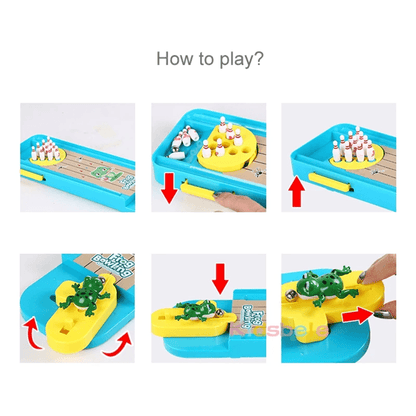 Mini Desktop Bowling Game  Fun Indoor Table Toy For Kids And Family Play 3