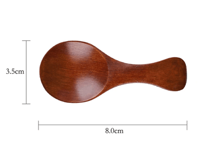 Mini Wooden Spice Spoons  Set Of 4 Natural ShortHandle Scoops For Kitchen Tea And Condiments 3