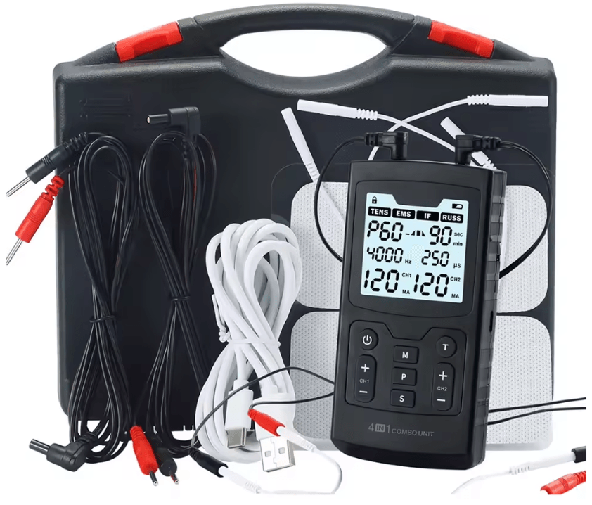 4in1 EMS Muscle Stimulator Device  HighFrequency TENS And Interferential Therapy For Pain Relief An 6