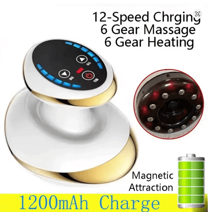 Electric Meridian Massage Brush  3in1 Body Cupping Scraping And Dredging Massager For Back And Abdo 8