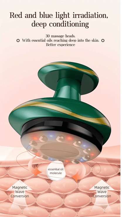 Electric Meridian Massage Brush  3in1 Body Cupping Scraping And Dredging Massager For Back And Abdo 4