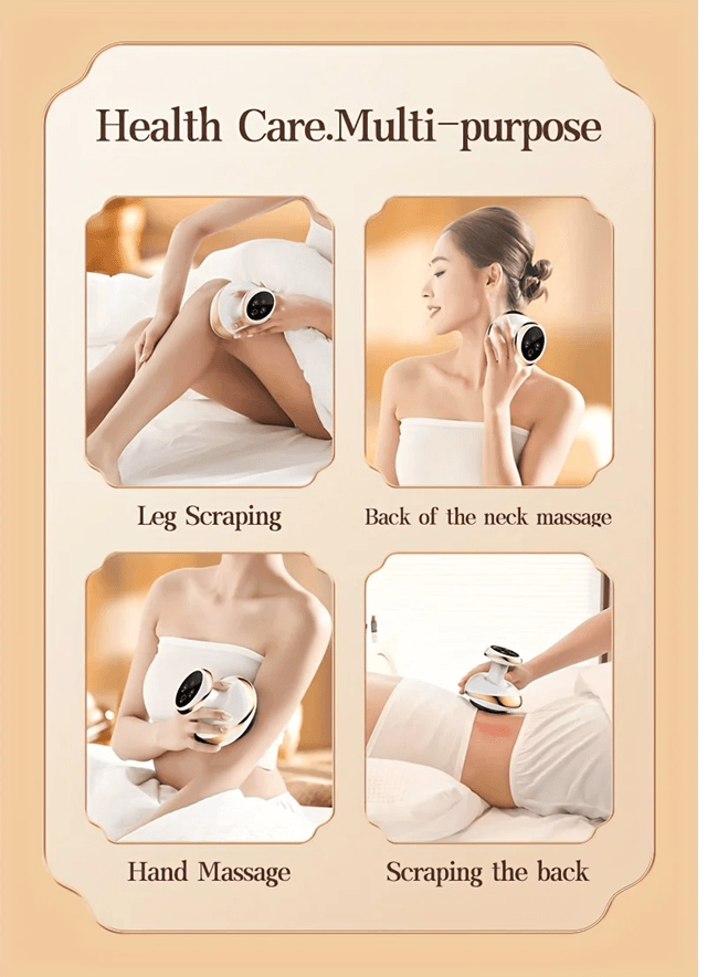 Electric Meridian Massage Brush  3in1 Body Cupping Scraping And Dredging Massager For Back And Abdo 7