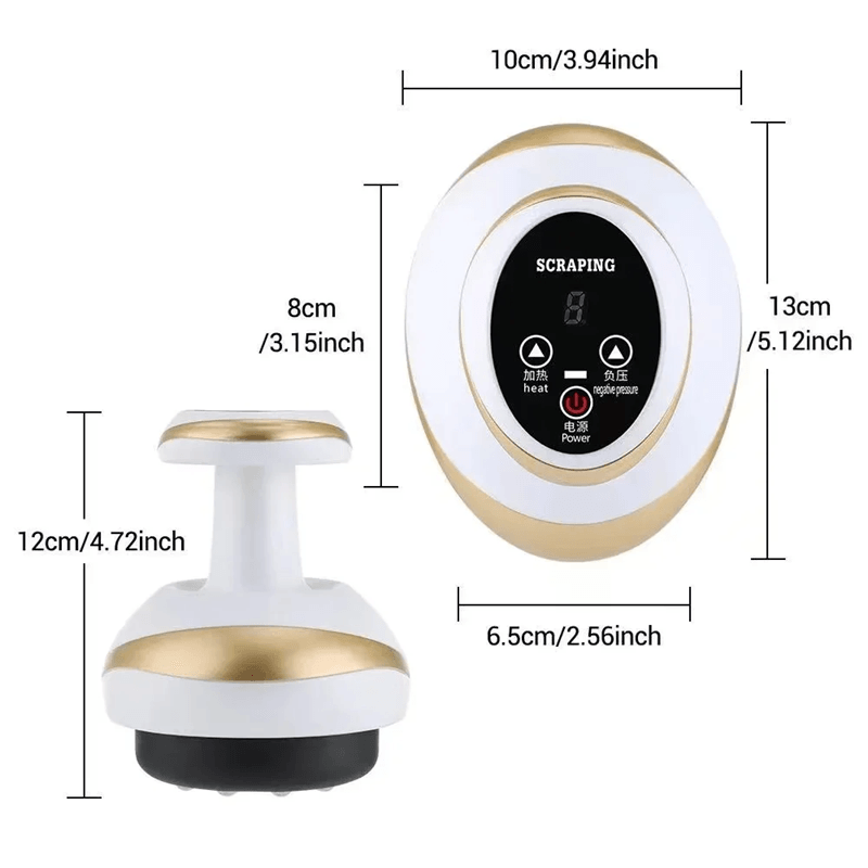 Electric Meridian Massage Brush  3in1 Body Cupping Scraping And Dredging Massager For Back And Abdo 1