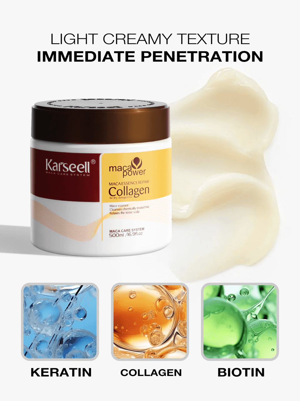 Karseell Collagen Hair Treatment Mask  Deep Repair Conditioner With Argan Oil For Dry And Damaged H 2