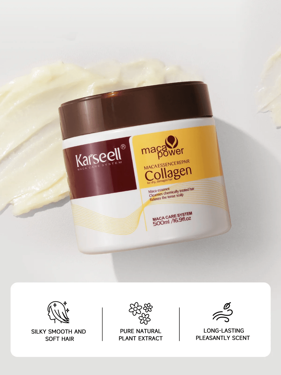Karseell Collagen Hair Treatment Mask  Deep Repair Conditioner With Argan Oil For Dry And Damaged H 4