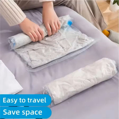 Travel RollUp Compression Bags  SpaceSaving Storage For Suitcases And Backpacks 11