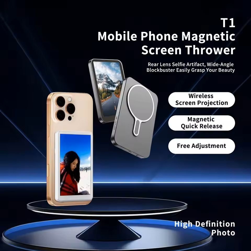 Magnetic Rear Camera Monitor For Phone Vlogging And Live Streaming 9