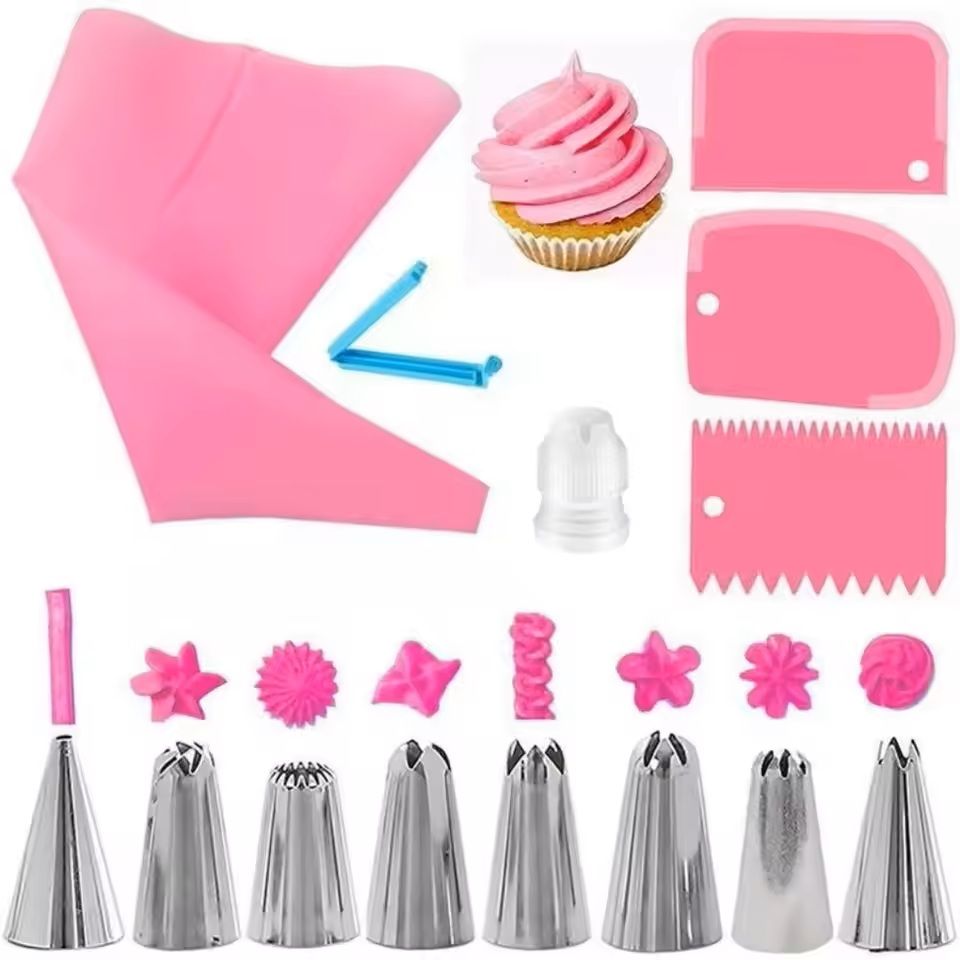Silicone Piping Bags And Tips Set For Cake Decorating 3