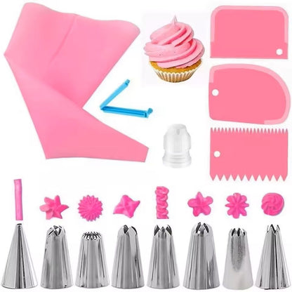 Silicone Piping Bags And Tips Set For Cake Decorating 3