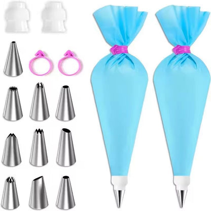 Silicone Piping Bags And Tips Set For Cake Decorating 8