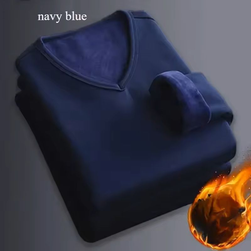 Mens Long Sleeve Thermal Shirt With Velvet Lining 3