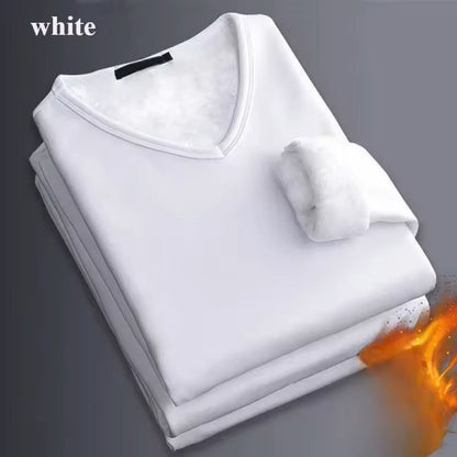 Mens Long Sleeve Thermal Shirt With Velvet Lining 13