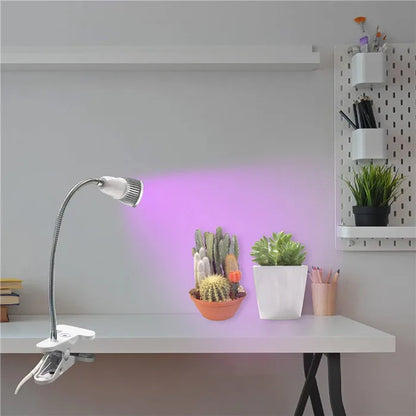 Flexible Gooseneck Desk Lamp Holder, 360° Rotating E27 Light Base for Single/Double Bulb Socket (Clip-On)
