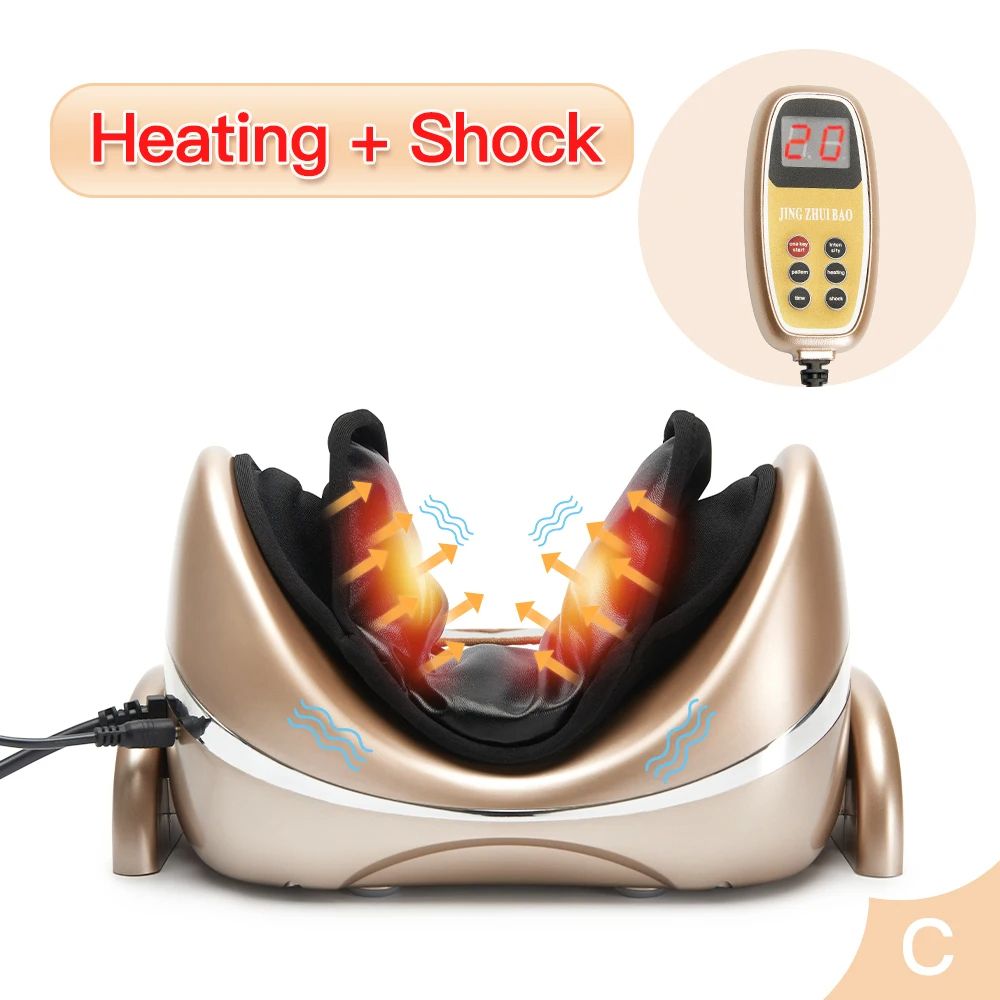 Electric Neck Massager With Vibration Heat Air Compression  Kneading Cervical Neck Stretcher Pillow 8