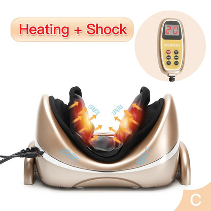 Electric Neck Massager With Vibration Heat Air Compression  Kneading Cervical Neck Stretcher Pillow 8