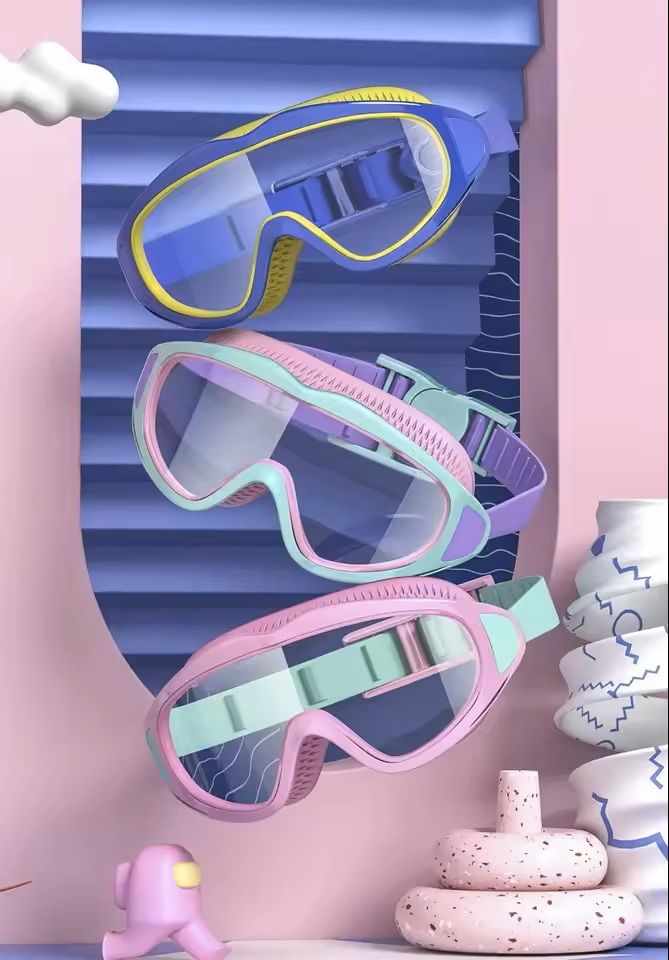 Childrens Wide Angle Anti Fog Swimming Goggles 1