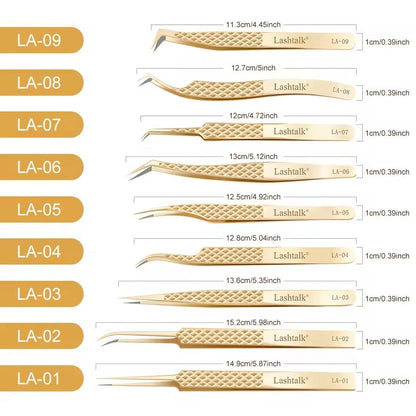 Precision Fiber Tip Eyelash Tweezer With Diamond Grip 1