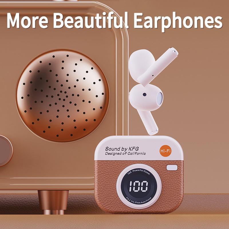 TWS Wireless Earbuds with LED Display, Bluetooth 5.4 Earphones, 36H Playtime, Built-in Mic, IPX5 Sweatproof for Sports