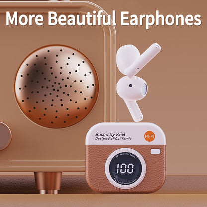 TWS Wireless Earbuds with LED Display, Bluetooth 5.4 Earphones, 36H Playtime, Built-in Mic, IPX5 Sweatproof for Sports