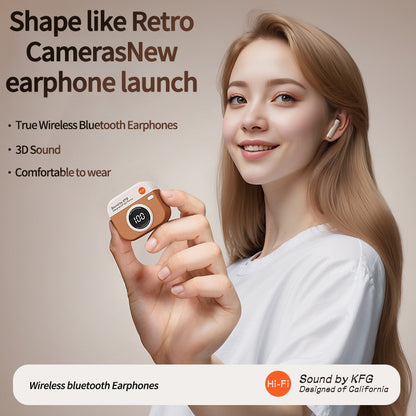 TWS Wireless Earbuds with LED Display, Bluetooth 5.4 Earphones, 36H Playtime, Built-in Mic, IPX5 Sweatproof for Sports