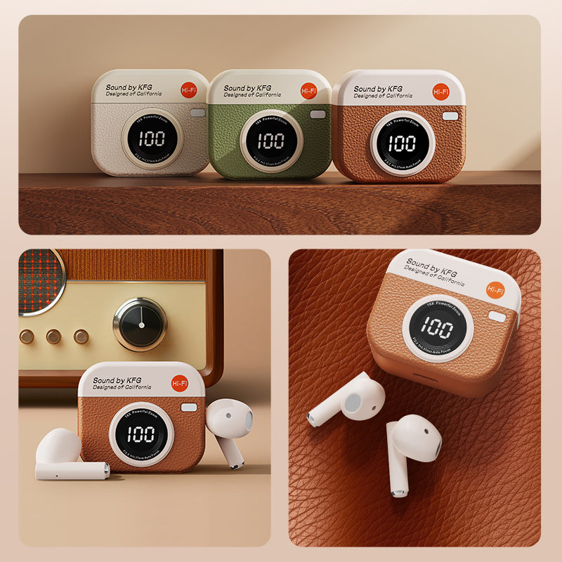 TWS Wireless Earbuds with LED Display, Bluetooth 5.4 Earphones, 36H Playtime, Built-in Mic, IPX5 Sweatproof for Sports