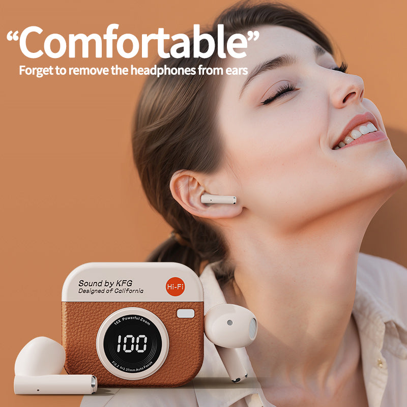 TWS Wireless Earbuds with LED Display, Bluetooth 5.4 Earphones, 36H Playtime, Built-in Mic, IPX5 Sweatproof for Sports